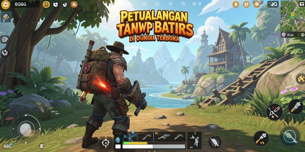 Tampilan gameplay yang menampilkan dunia terbuka yang luas dan interaktif.