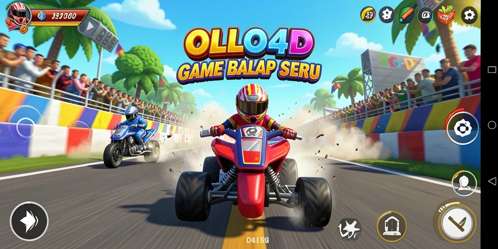 Gameplay menarik dari OLLO4D dengan balapan seru dan mendebarkan.